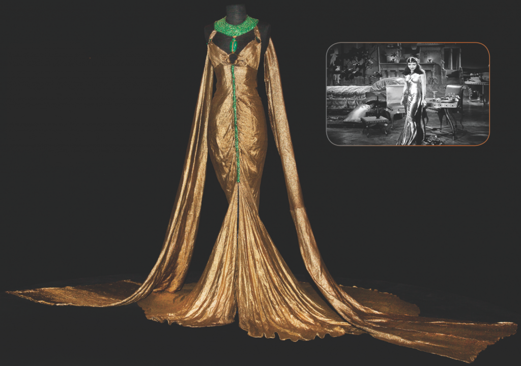 Claudette Colbert's gold lamé 'Cleopatra' gown