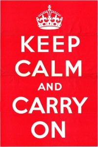 Scan of original 1939 'Keep Calm and Carry On' poster