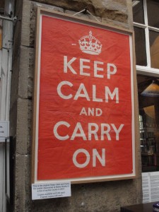 Original 'Keep Calm' poster at Barter Books