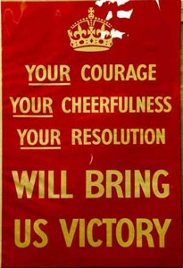 Original 1939 'Your courage' poster