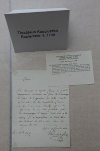 Thaddeus Kosciuszko letter