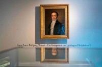 Portrait of Franz Xaver Wolfgang Mozart on display at 2016 exhibition at the Mozart Residence. Photo by AFP.