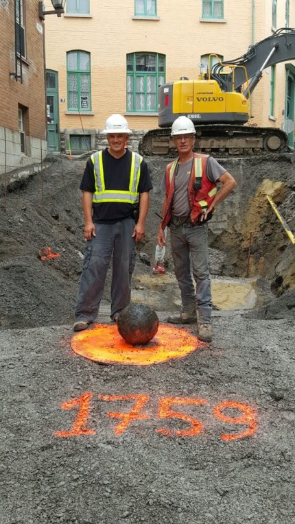 1759 British Cannonball Still Live Found In Quebec City The History Blog