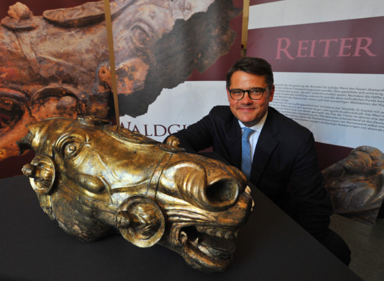 Gold horse head shines on public display – The History Blog
